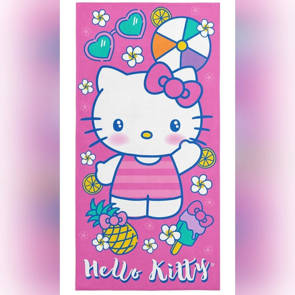 HELLO KITTY Microfiber Beach Towel NWT 30